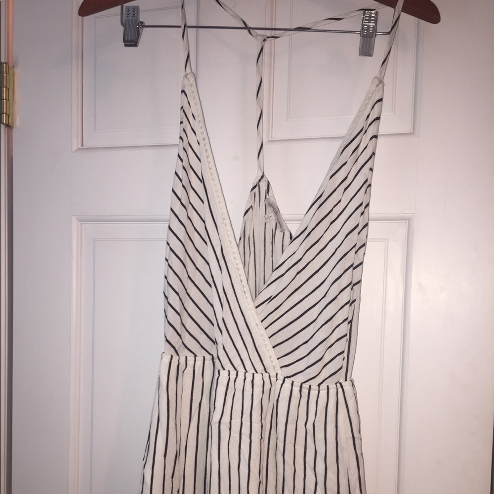 Black and white romper